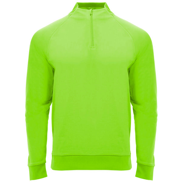 Sudadera EPIRO en color verde fluor — estampación y bordado de tu diseño