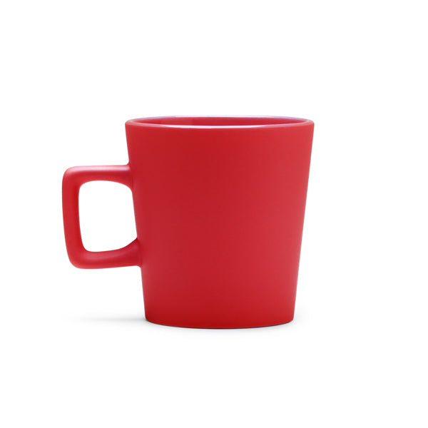 Taza GALVAN en color rojo para personalizar con tu logo, nombre o foto