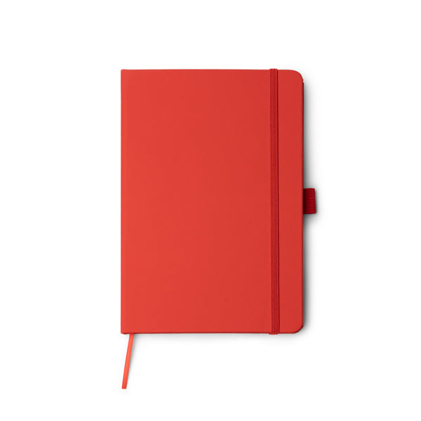 Libretas MARION en color rojo para personalizar con tu logo, nombre o foto