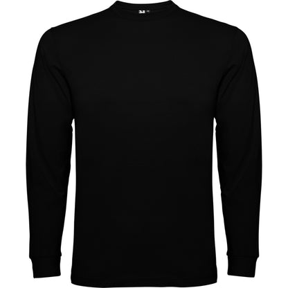 Camiseta manga larga POINTER en color negro — estampación y bordado de tu diseño