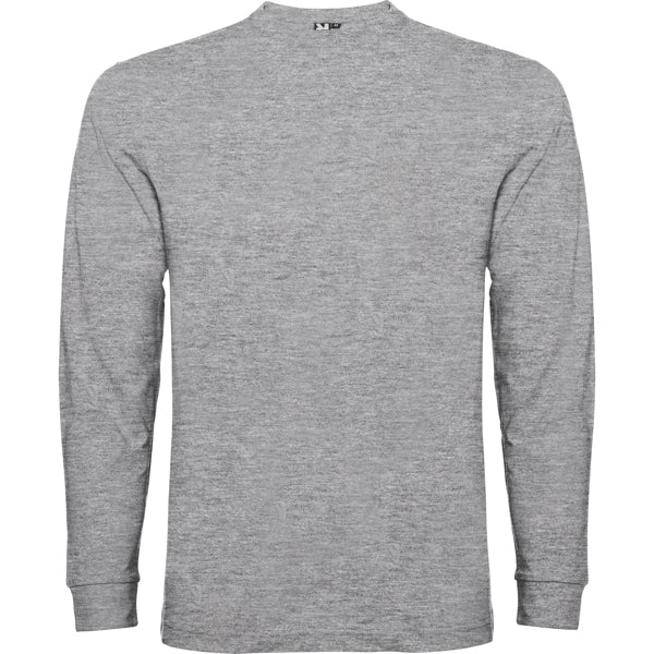 Camiseta manga larga POINTER en color gris vigore — estampación y bordado de tu diseño