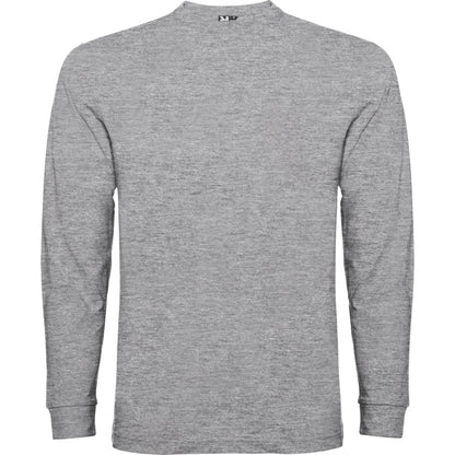 Camiseta manga larga POINTER en color gris vigore — estampación y bordado de tu diseño