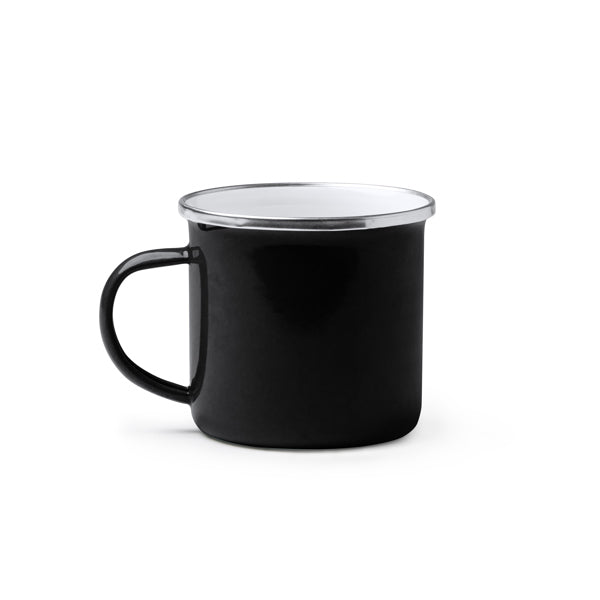 Taza CARDIF en color negro, personalización a medida en Crea41