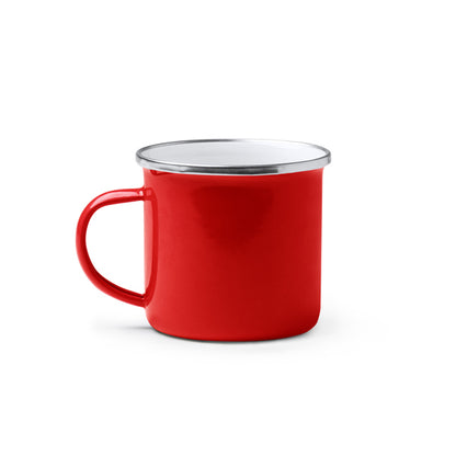 Taza CARDIF en color rojo para personalizar con tu logo, nombre o foto