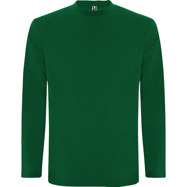 Camiseta manga larga EXTREME en color verde botella para personalizar con tu logo, nombre o foto