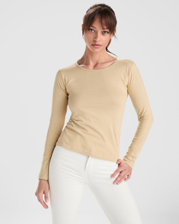 Camiseta manga larga EXTREME WOMAN para personalizar con tu logo, nombre o foto