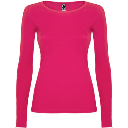 Camiseta manga larga EXTREME WOMAN en color roseton, personalización a medida en Crea41