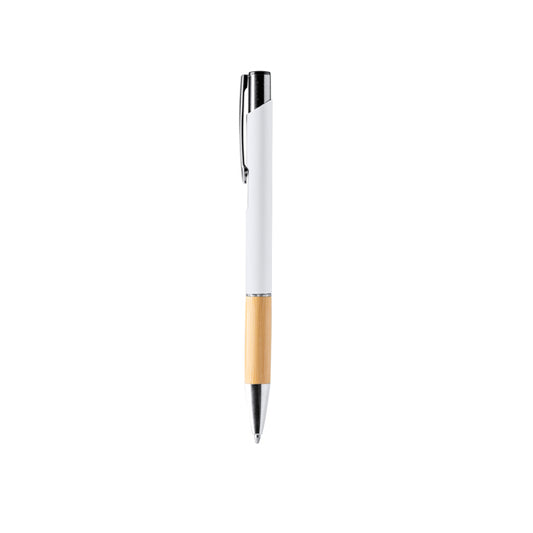 Bolígrafos BORUX en color blanco para personalizar con tu logo, nombre o foto