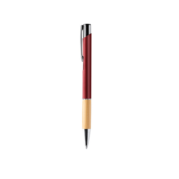 Bolígrafos BORUX en color rojo oscuro — impresión personalizada de tu logo
