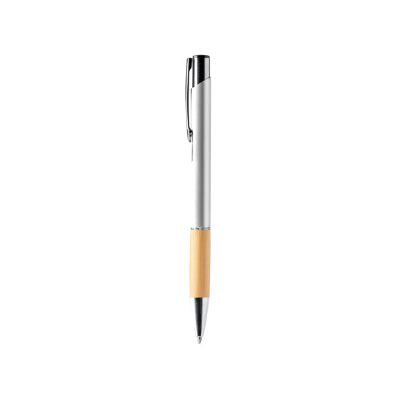 Bolígrafos BORUX en color plata para personalizar con tu logo, nombre o foto