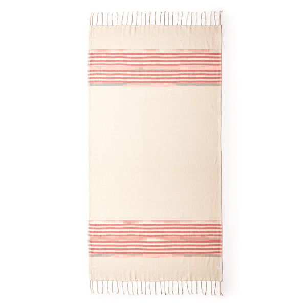 Toallas WITNEY en color rojo — estampación y bordado de tu diseño