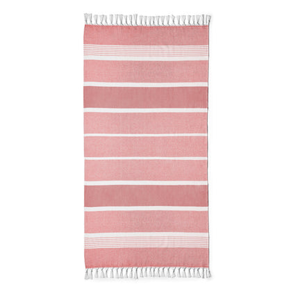 Toallas WARTON en color rojo — estampación y bordado de tu diseño