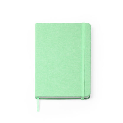 Libretas SORAL en color verde helecho — impresión personalizada de tu logo