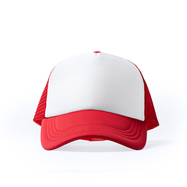 Gorras BARNY en color rojo para personalizar con tu logo, nombre o foto