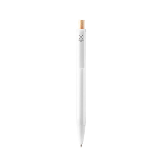 Bolígrafos KIKI en color blanco para personalizar con tu logo, nombre o foto