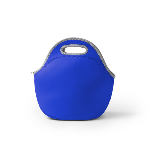Fiambreras GOMAT en color royal — impresión personalizada de tu logo