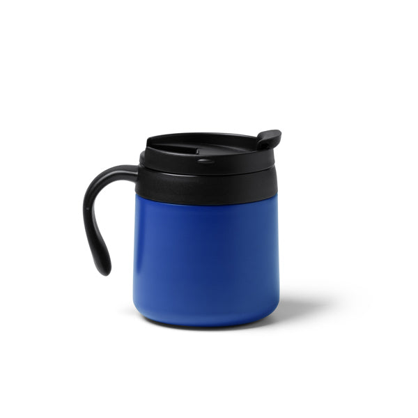 Taza VAKE en color royal — impresión personalizada de tu logo
