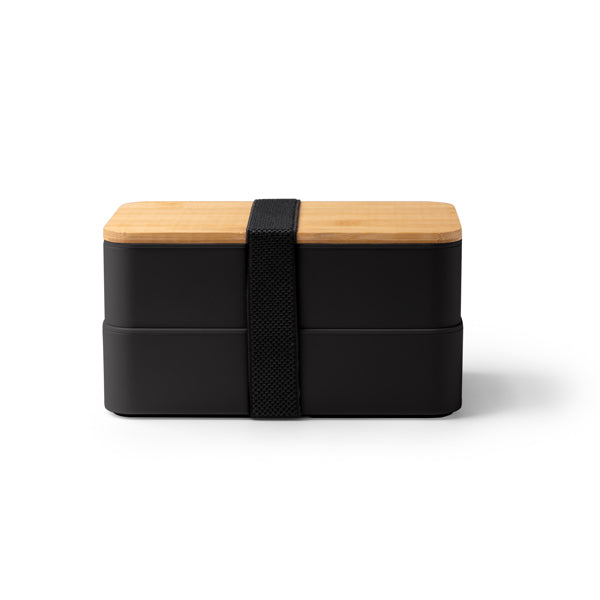 Fiambreras JANEX en color negro para personalizar con tu logo, nombre o foto