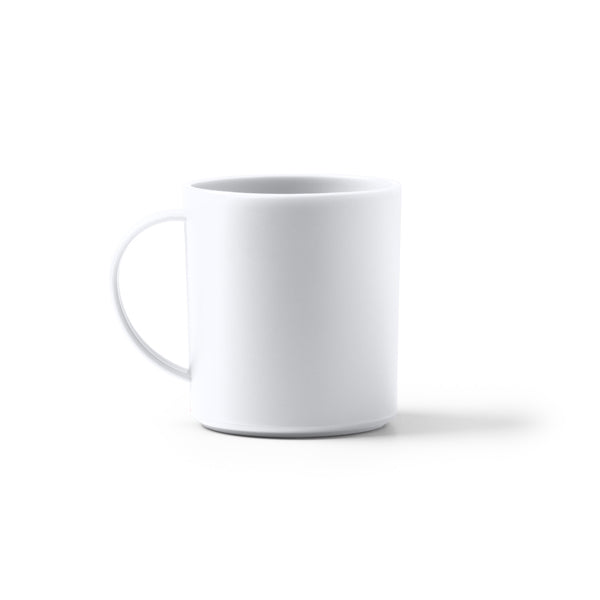 Taza LINO en color blanco para personalizar con tu logo, nombre o foto