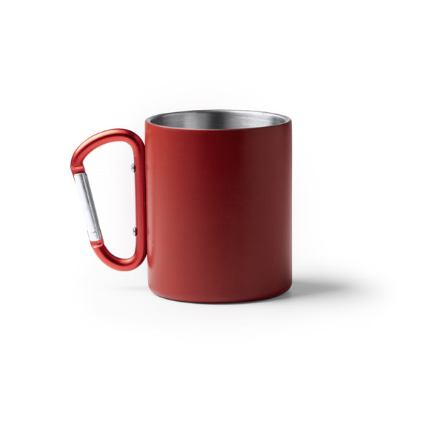 Taza NASIK en color rojo para personalizar con tu logo, nombre o foto