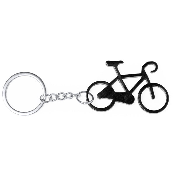 Llaveros GIRO en color negro para personalizar con tu logo, nombre o foto