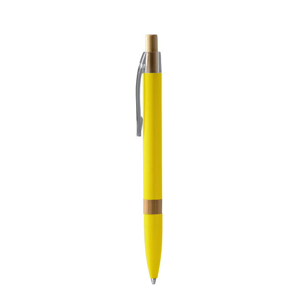 Bolígrafos ASCARI en color amarillo — impresión personalizada de tu logo