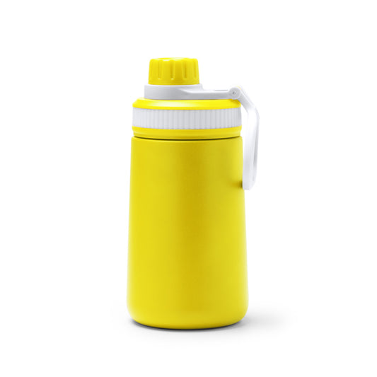 Bidón PUMBA en color amarillo, personalización a medida en Gráficas Hugo