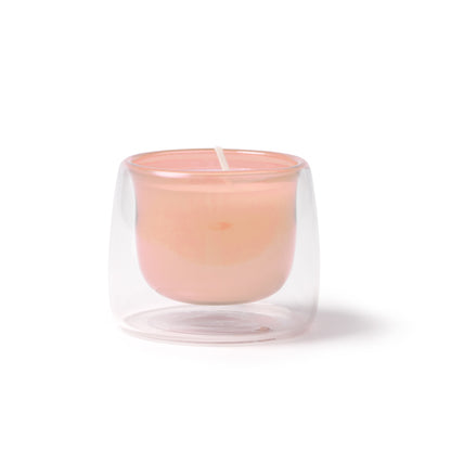 Velas FLORA personalizable online — rosa claro, taller en Madrid
