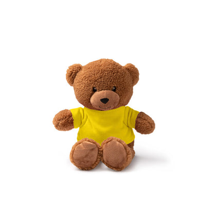 Peluches KODA en color amarillo — impresión personalizada de tu logo