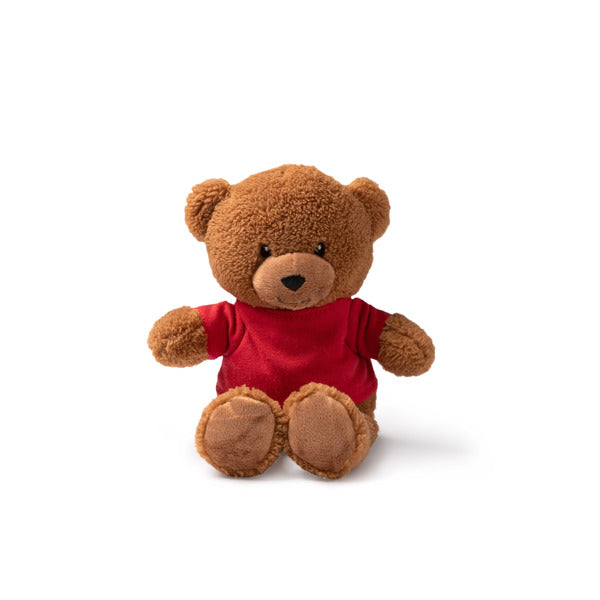Peluches KODA en color rojo para personalizar con tu logo, nombre o foto
