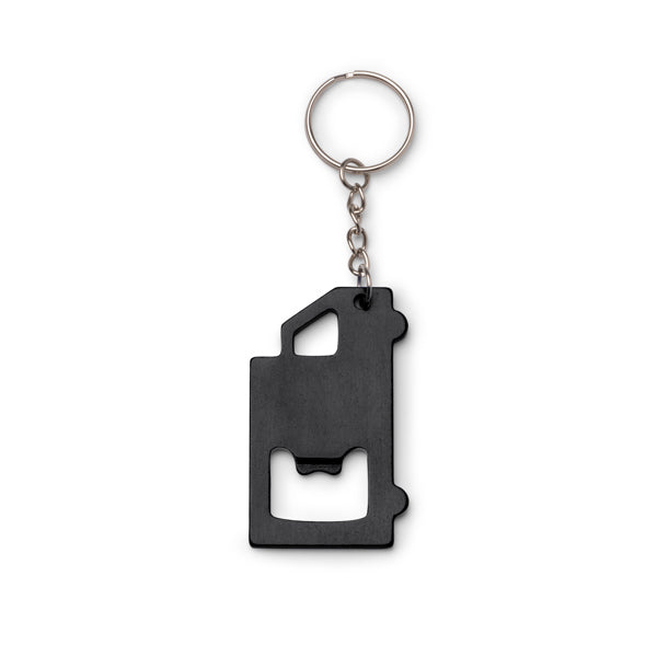 Llaveros TOLVAK en color negro para personalizar con tu logo, nombre o foto