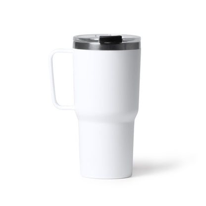 Termo KENCHER en color blanco para personalizar con tu logo, nombre o foto