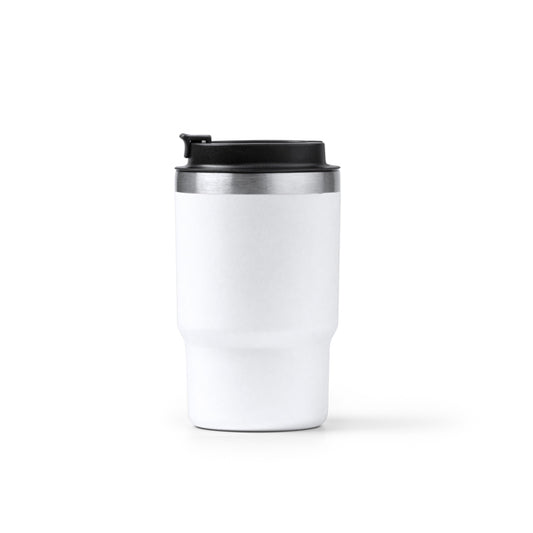 Vaso VENTURI en color blanco para personalizar con tu logo, nombre o foto