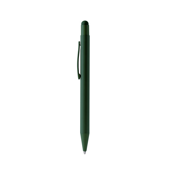 Bolígrafos LEONI en color verde oscuro — impresión personalizada de tu logo