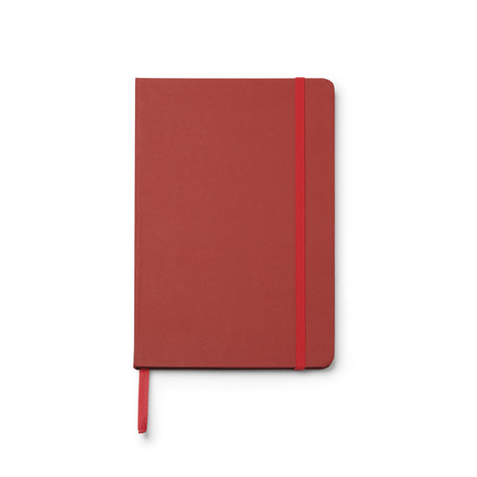 Libretas FRUTI en color cereza para personalizar con tu logo, nombre o foto