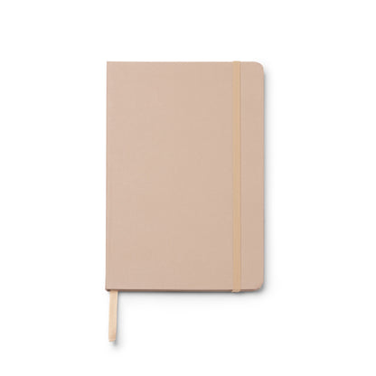 Libretas FRUTI en color almendra para personalizar con tu logo, nombre o foto