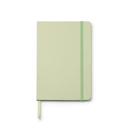 Libretas FRUTI en color kiwi — impresión personalizada de tu logo