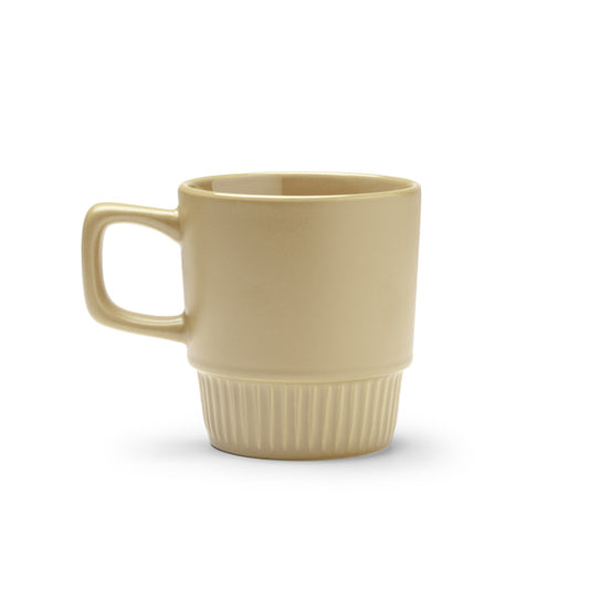 Taza LONGI en color beige para personalizar con tu logo, nombre o foto