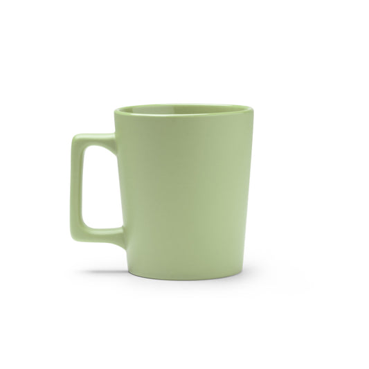 Taza DUNLOK en color verde salvia, personalización a medida en Gráficas Hugo