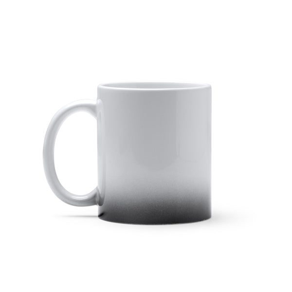 Taza NEVEX en color negro para personalizar con tu logo, nombre o foto