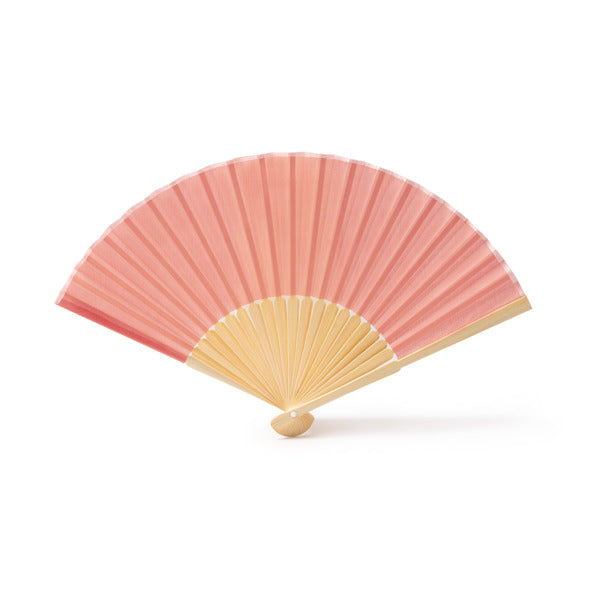 Abanicos LIDIA en color rosa claro — impresión personalizada de tu logo