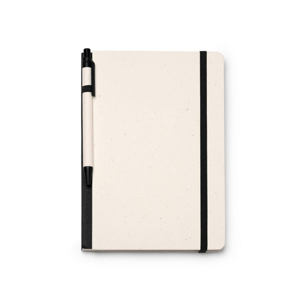 Libretas YORIS en color negro para personalizar con tu logo, nombre o foto