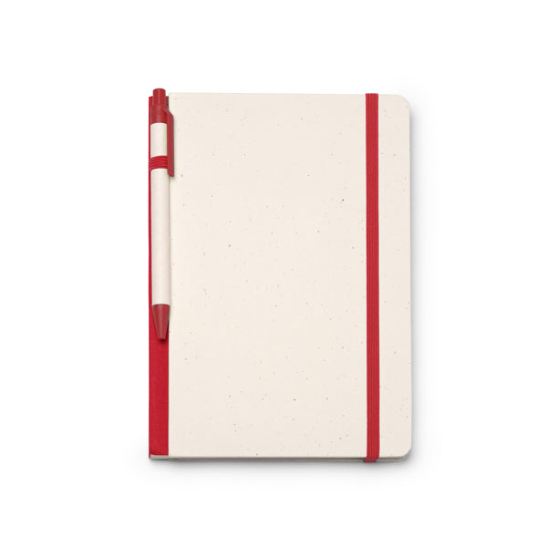 Libretas YORIS en color rojo para personalizar con tu logo, nombre o foto