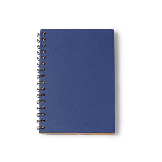 Libretas NUSAX en color royal, personalización a medida en Gráficas Hugo