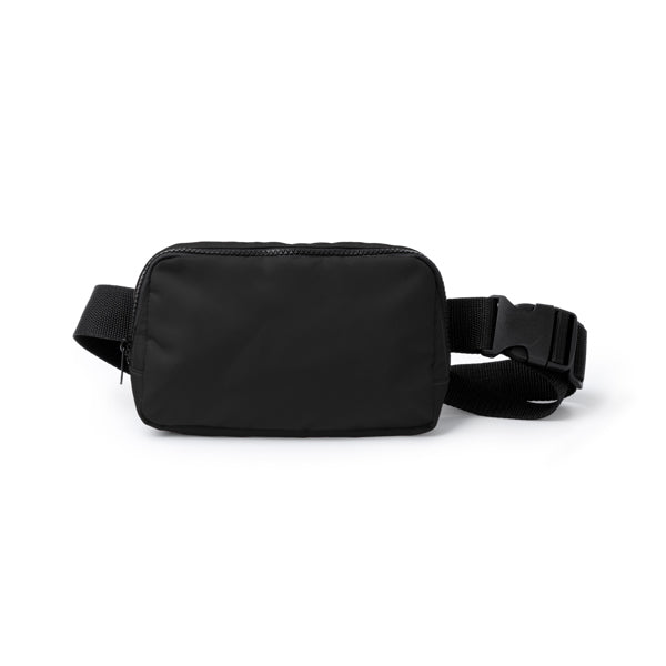 Riñoneras AVALON en color negro para personalizar con tu logo, nombre o foto