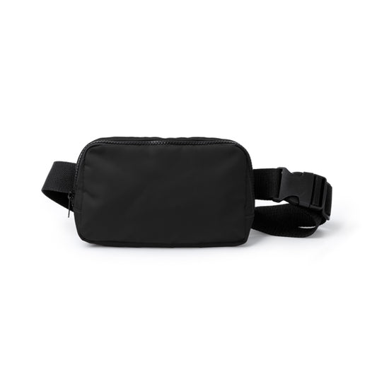 Riñoneras AVALON en color negro para personalizar con tu logo, nombre o foto