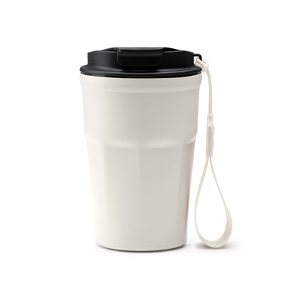 Vaso KEURY en color blanco vintage — impresión personalizada de tu logo