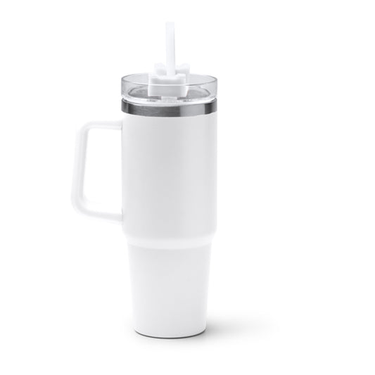 Termo KRANSTON en color blanco para personalizar con tu logo, nombre o foto