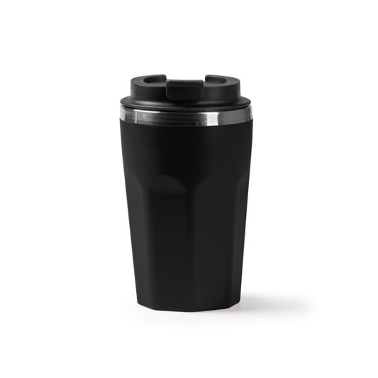 Vaso SALMER en color negro para personalizar con tu logo, nombre o foto