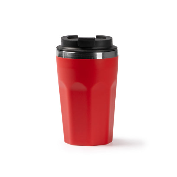 Vaso SALMER en color rojo para personalizar con tu logo, nombre o foto
